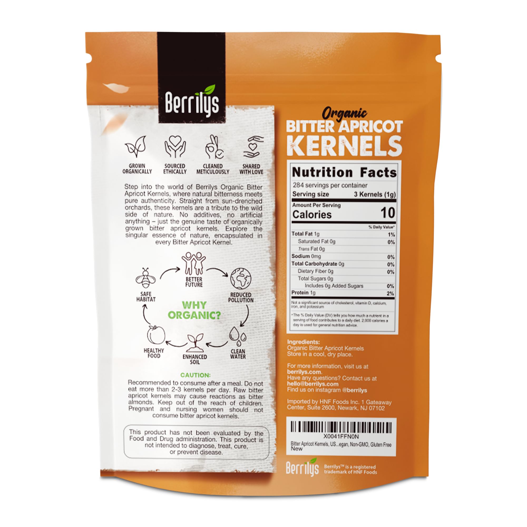 Berrilys close-up kernel texture revealing natural surface and fresh quality