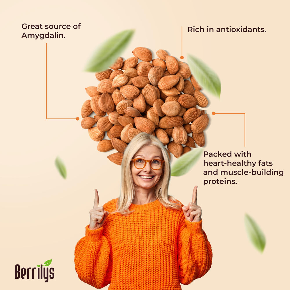 Berrilys kernels on wooden spoon showing natural ingredient benefit in cooking
