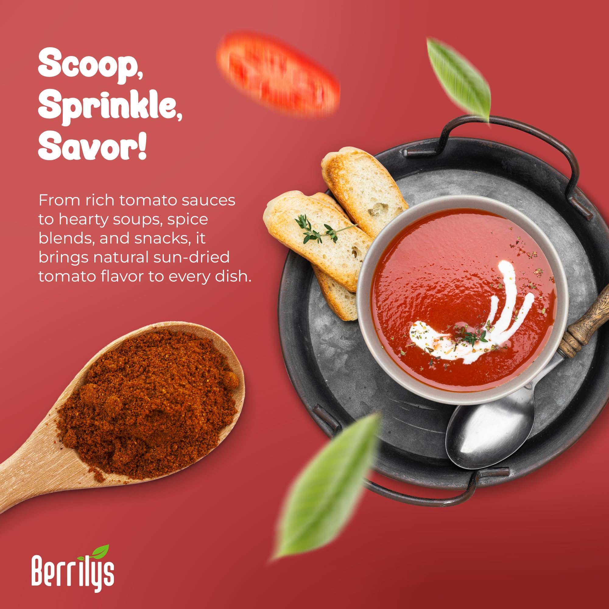 Berrilys spoon portion demonstrating measured use and portion control