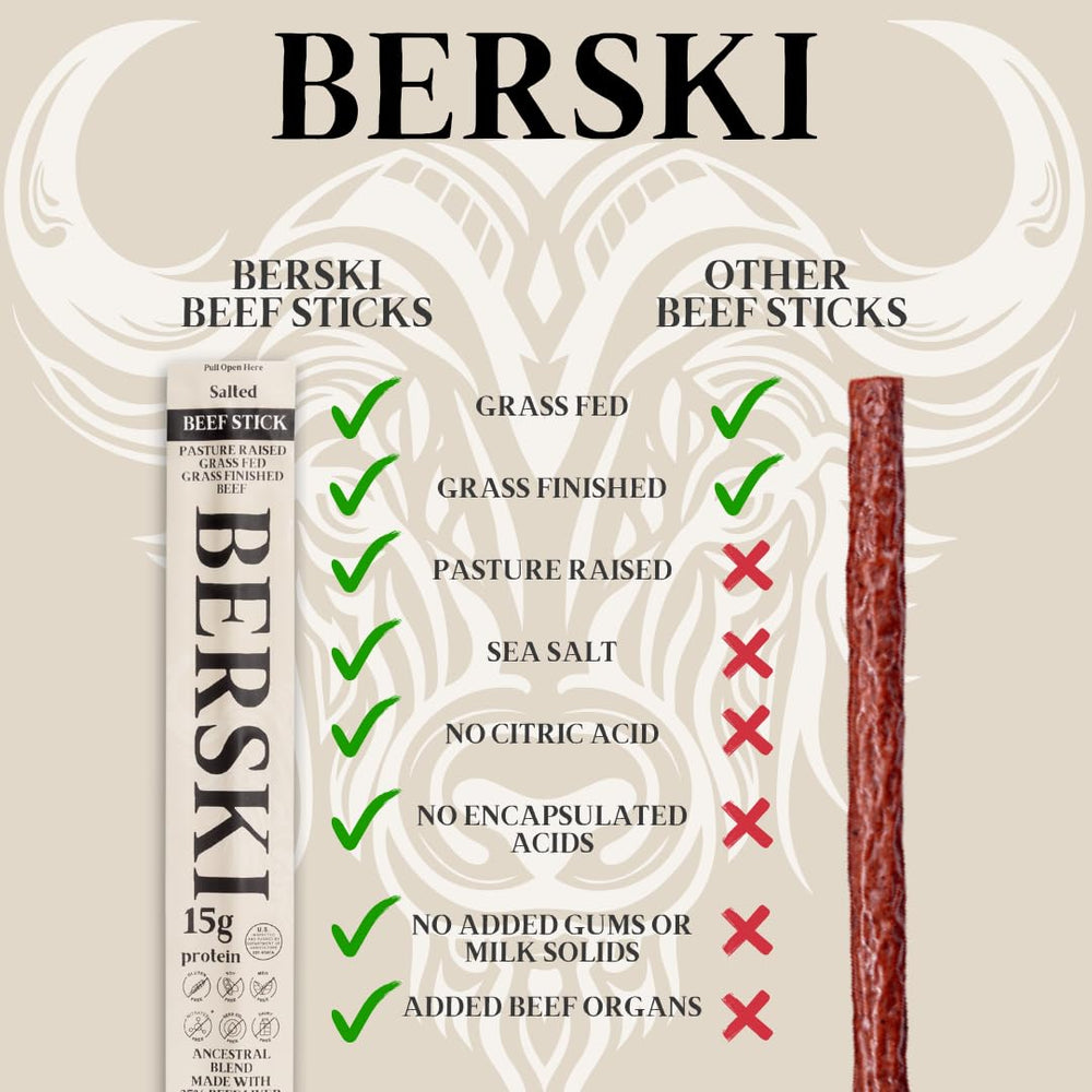 BERSKI open pack revealing individual sticks for grab-and-go freshness