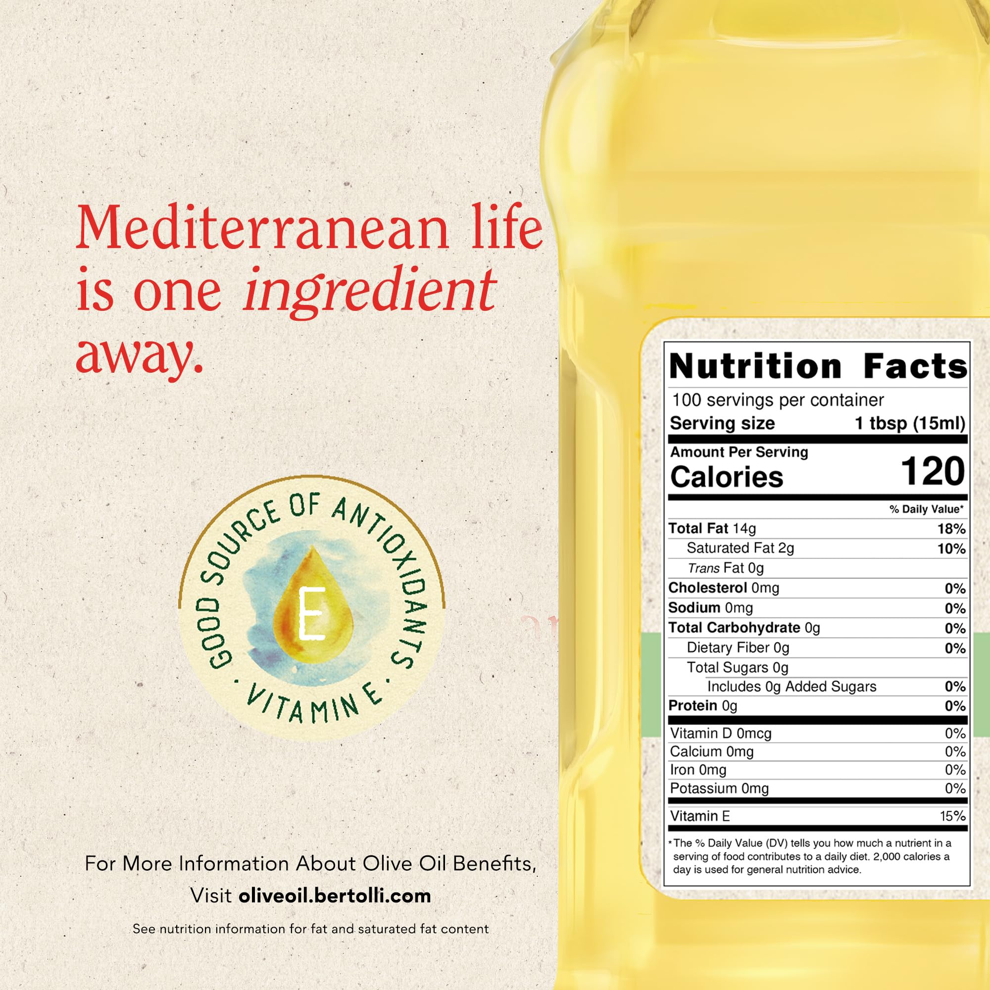 Bertolli oil in a skillet producing crisp sautéed food quickly