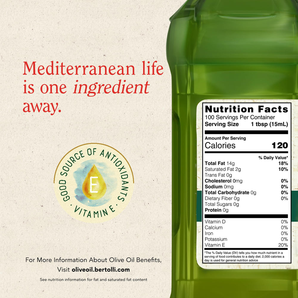 Marinade and pasta finished with Bertolli olive oil to add rich Mediterranean taste