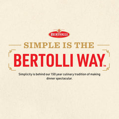 bertolli open jar sauce texture highlighting olive oil and garlic richness