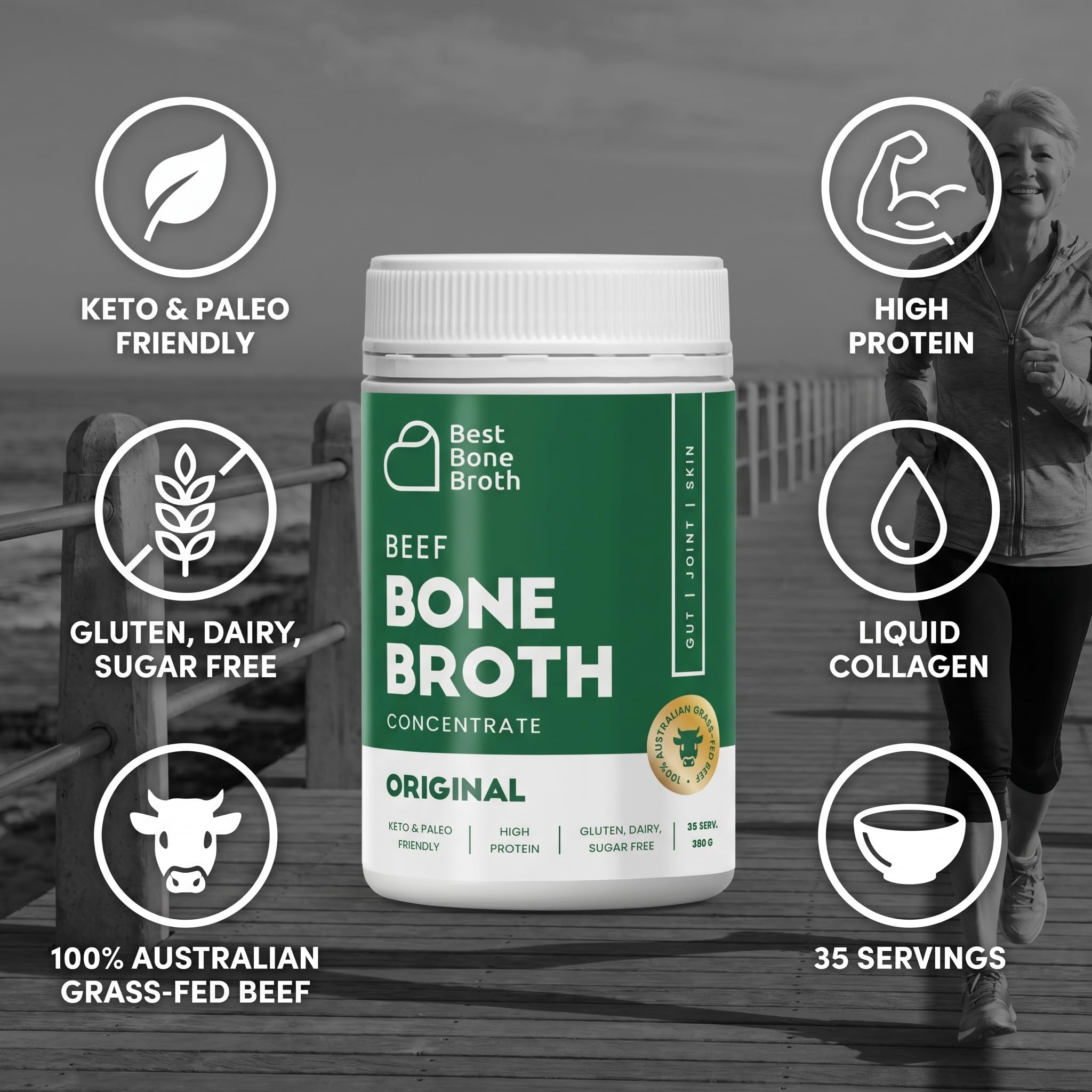 Best Bone Broth poured into soup adding savory depth to recipes
