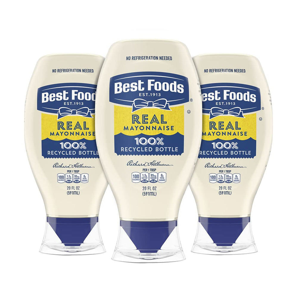 Best Foods front packaging showing 20 oz squeeze bottle and label benefit convenience