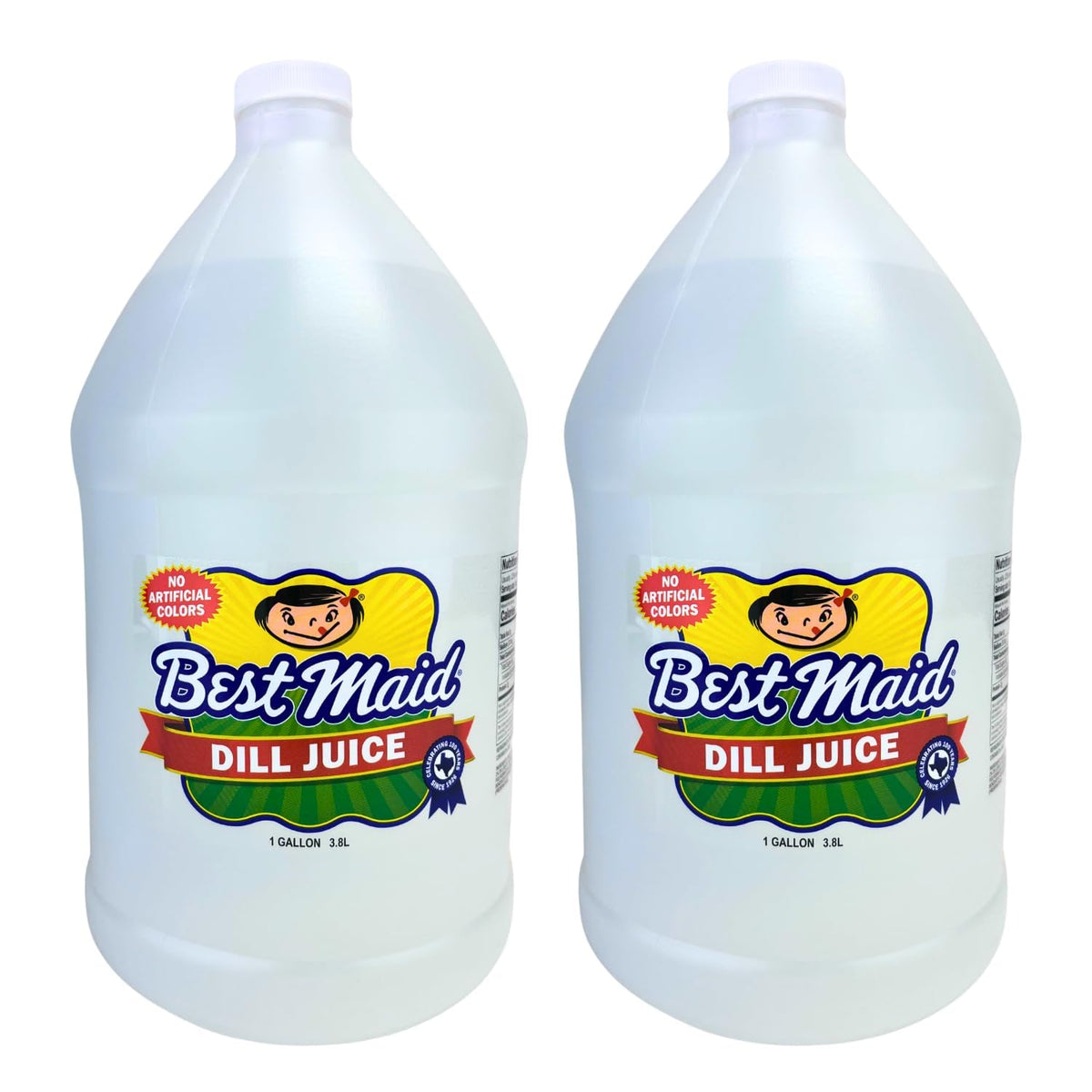 Best Maid front packaging showing two one-gallon jugs highlighting value