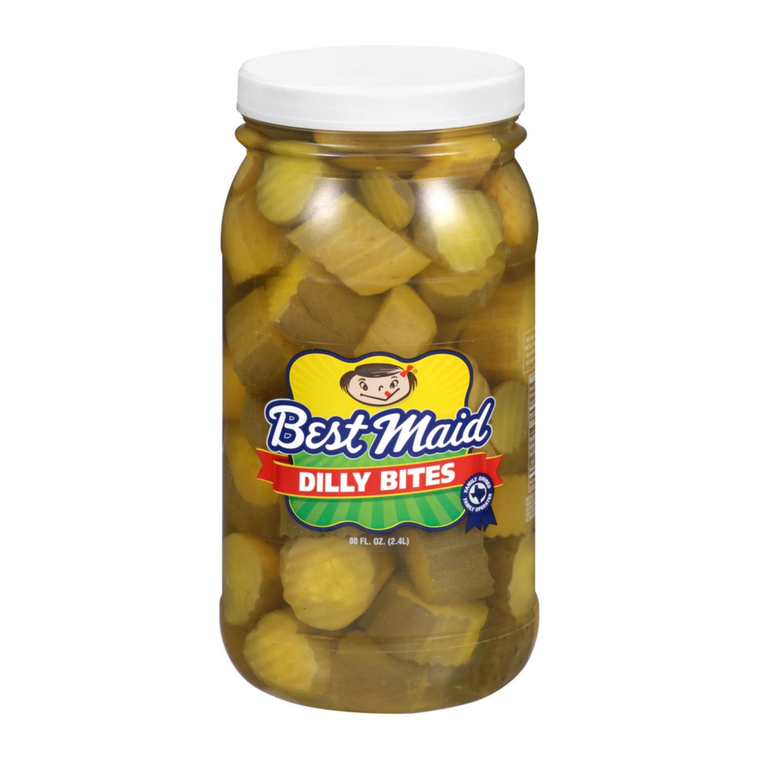 Best Maid jar front packaging showing label and 80oz size for pantry readiness