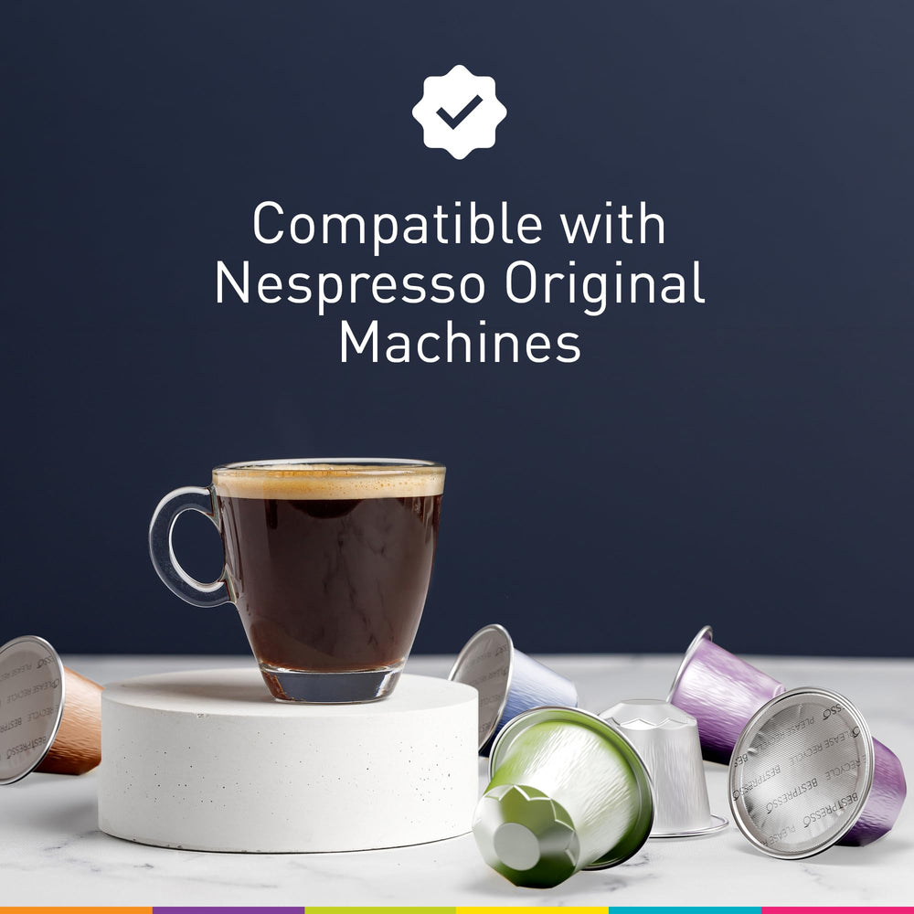 Bestpresso pod inserted in Nespresso Original machine slot for easy brewing benefit
