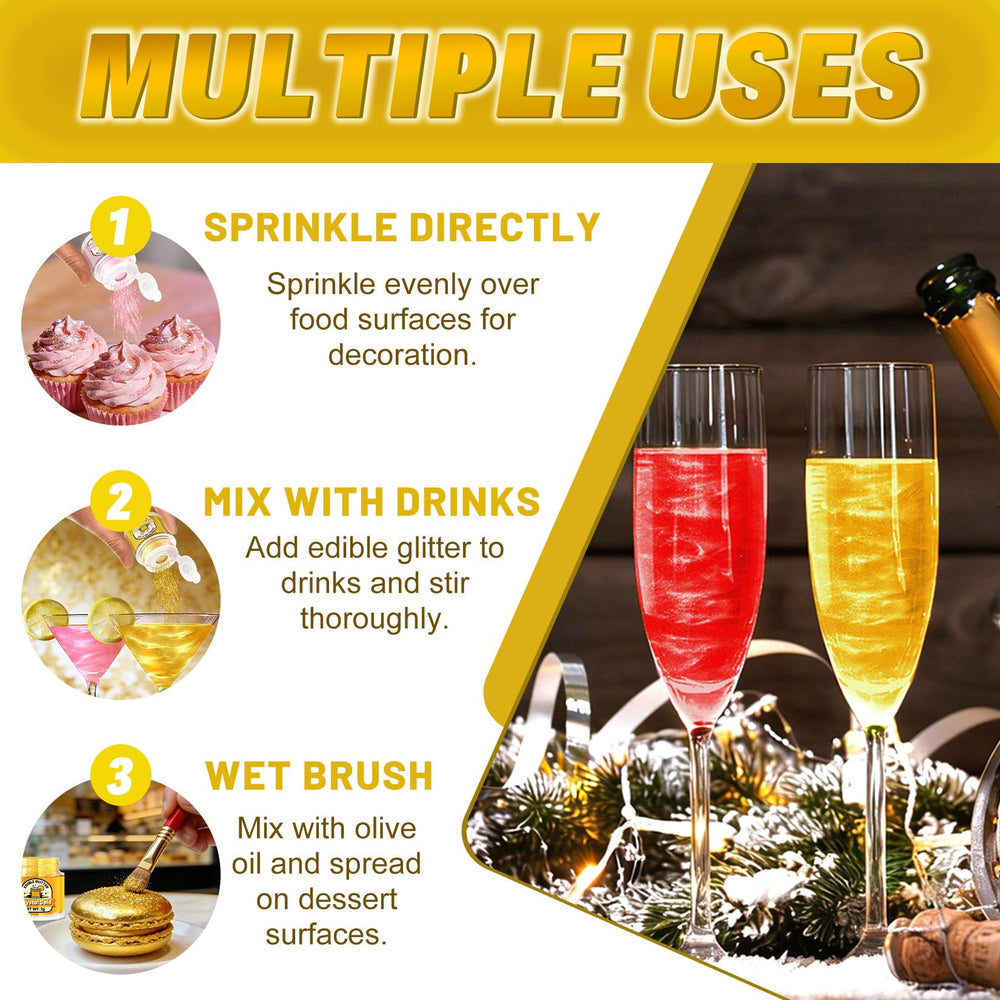 Betifood scoops beside open bottles illustrating measured portions to control sparkle benefit