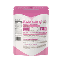 Better Batter ingredient list closeup highlighting gluten-free formulation