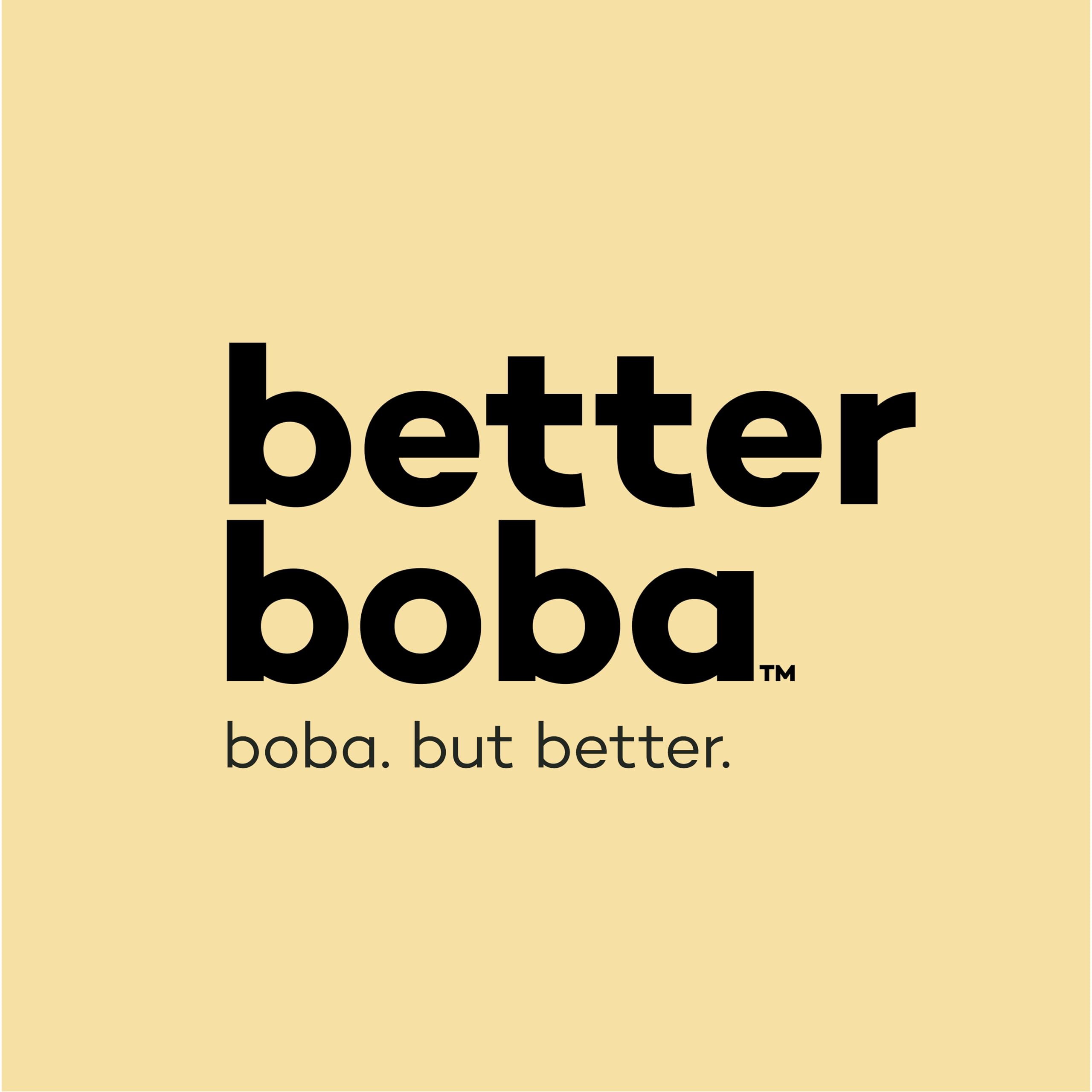 Better Boba clear label closeup highlighting ingredients and kosher claim