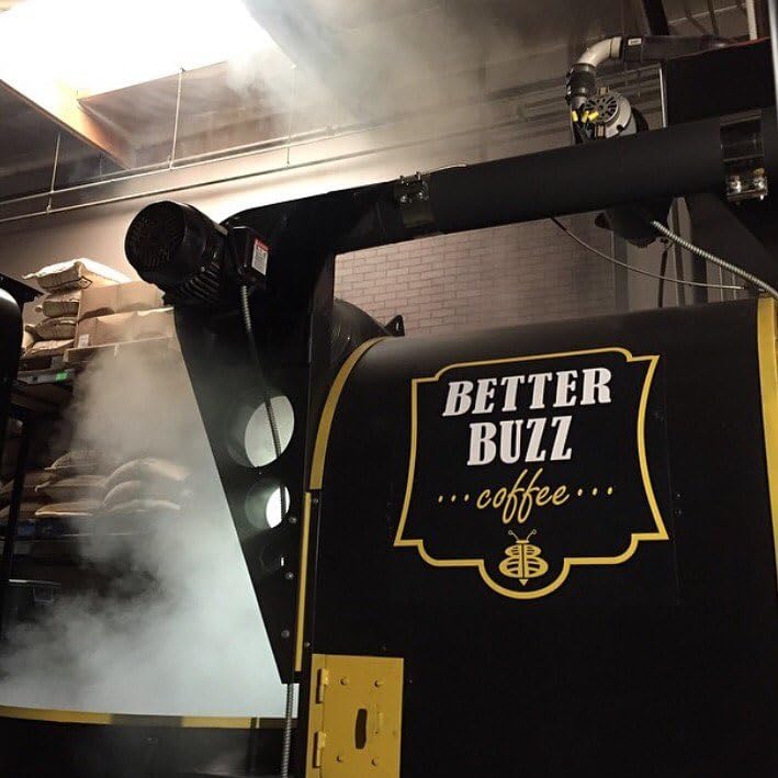 Better Buzz freshly ground beans in pour-over setup demonstrating flavor extraction benefit