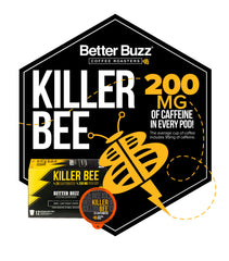 Better Buzz ground coffee texture in hand highlighting rich 100% Arabica aroma and body