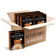 Better Oats front packaging showing cinnamon roll flavor and calorie control benefit