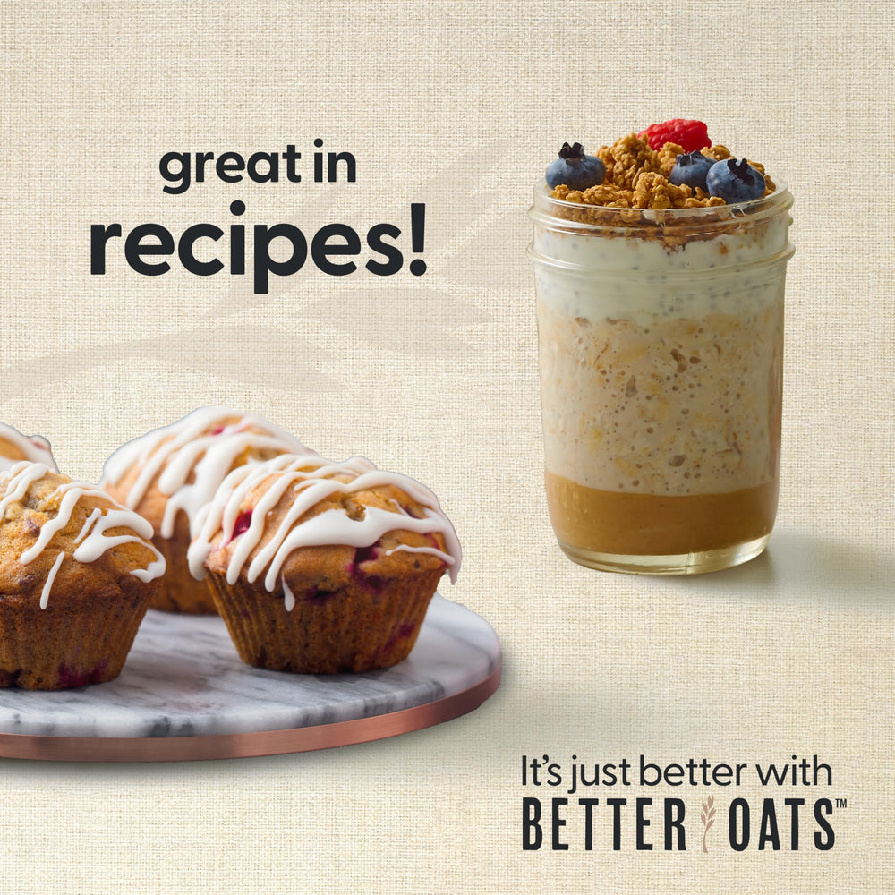 Better Oats oatmeal topped with fresh berries to boost flavor and nutrients
