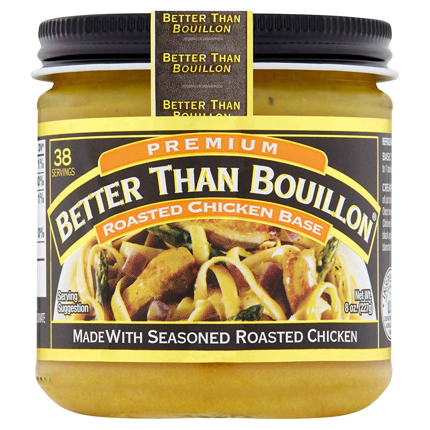 Better Than Bouillon roasted beef base used in gravy in bowl, boosts sauce depth and color