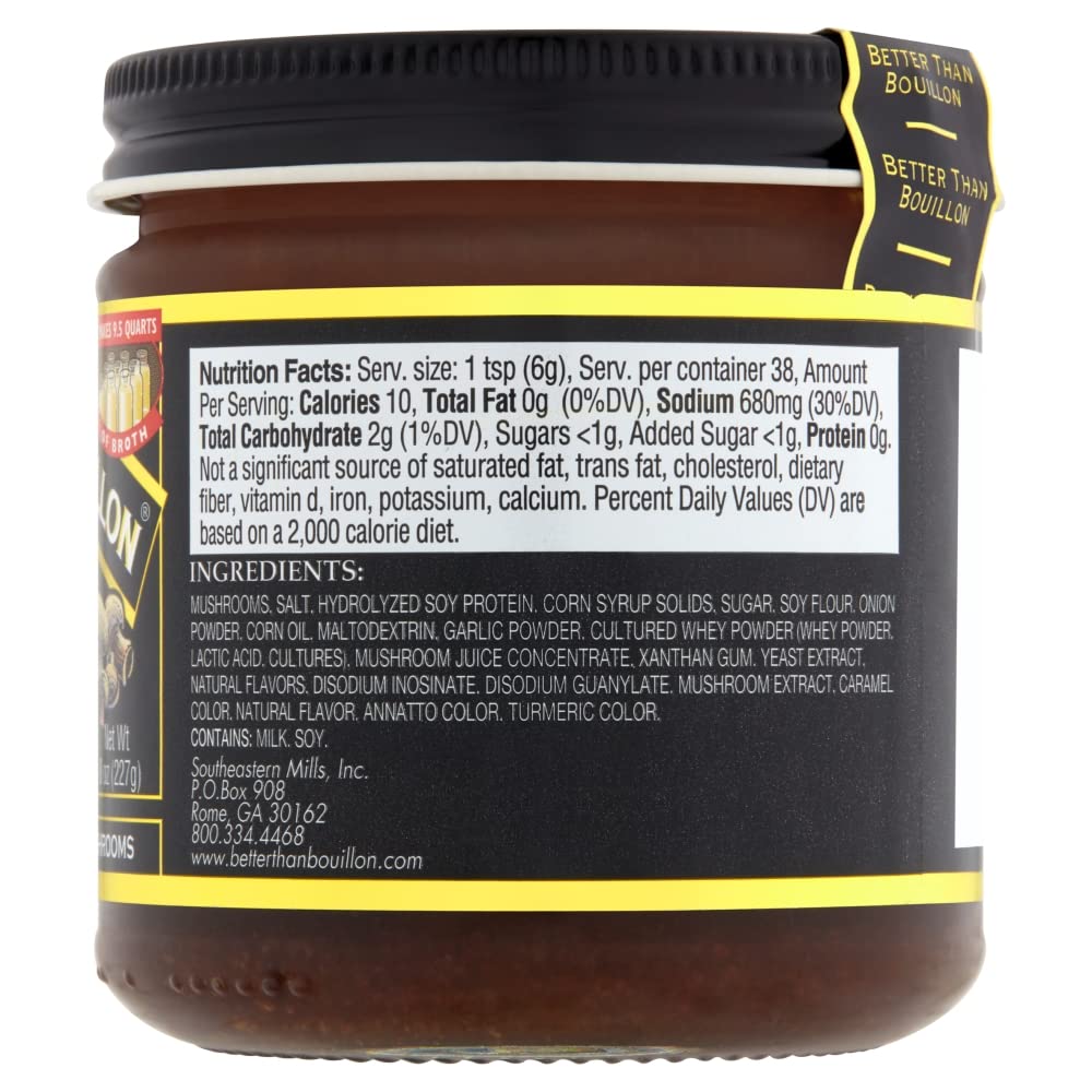 Better Than Bouillon dissolved paste pouring into bowl delivering instant broth