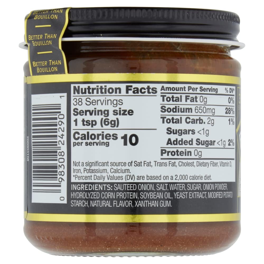 Better Than Bouillon jar label detail highlighting ingredients and vegan certification benefit