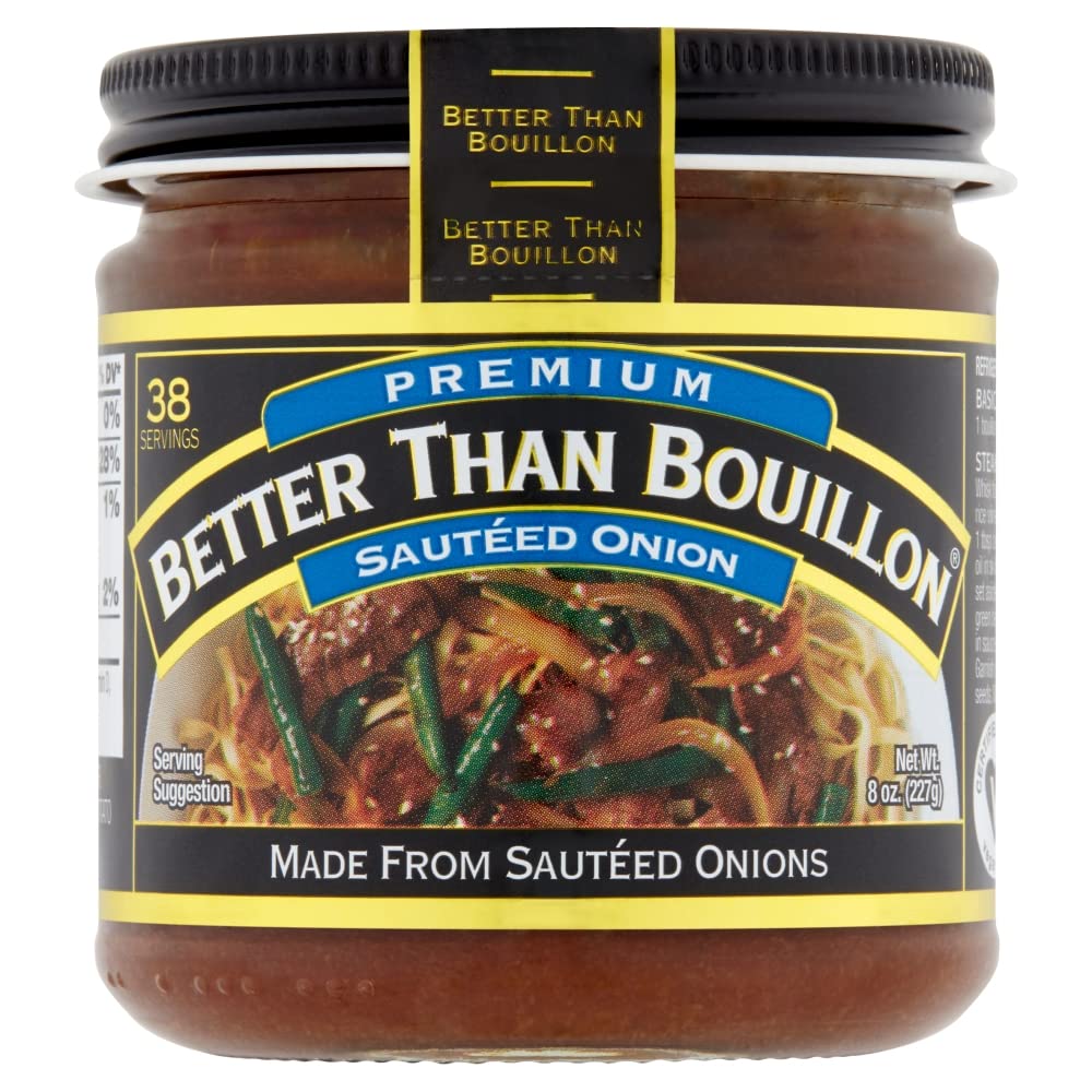 Better Than Bouillon paste on a spoon close-up showing texture and easy portioning benefit