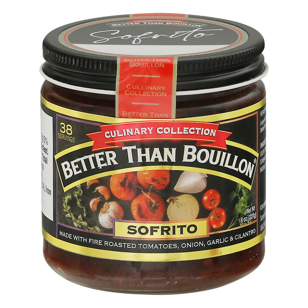 Better Than Bouillon jar front view showing label and convenient spoonable paste benefit