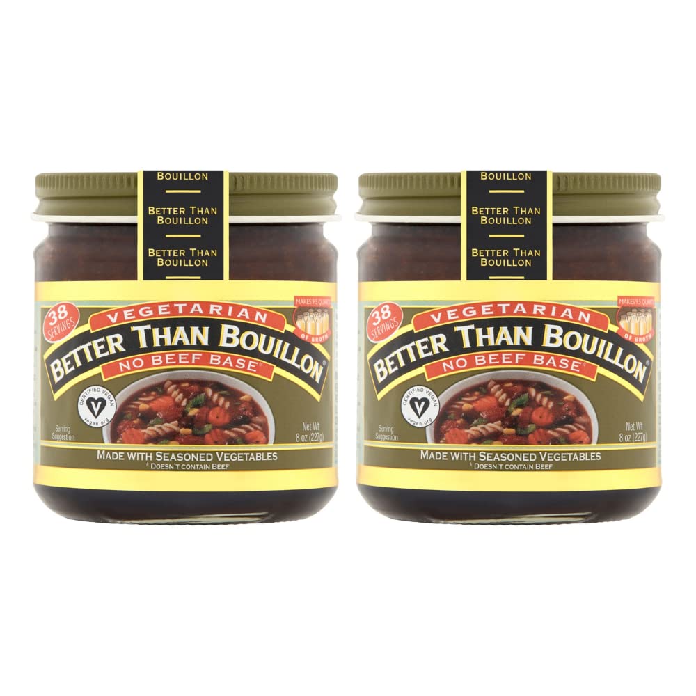 Better Than Bouillon front label showing vegan no beef base and benefits