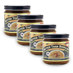 Better Than Bouillon jar front view showing label and vegan benefit