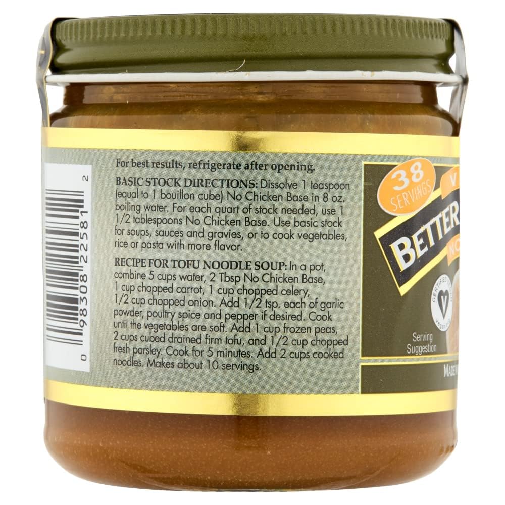 Two Better Than Bouillon jars beside measuring spoon for scale, reliable quantity for cooking