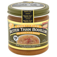 Better Than Bouillon paste close-up showing texture and spoon, easy-to-measure seasoning