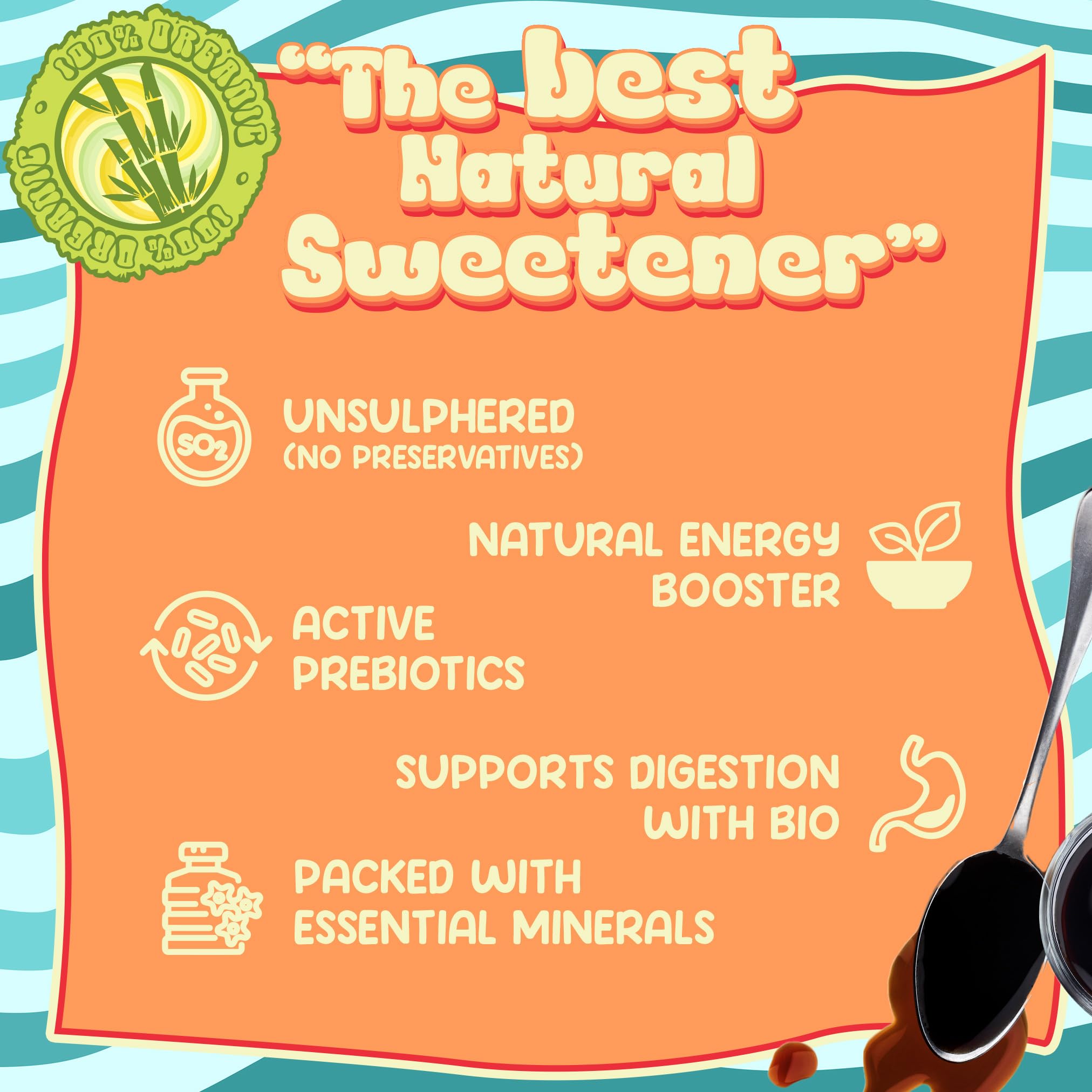 Better Than Honey being stirred into a smoothie showing nutrient boost and flavor