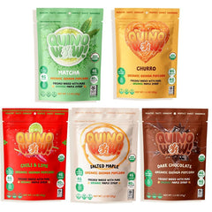 BETTER TOGETHER FOODS front packaging of QuinoWow! showing variety pack, clear branding and organic callout