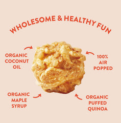 BETTER TOGETHER FOODS maple syrup drizzle on snack highlighting pure organic sweetener benefit