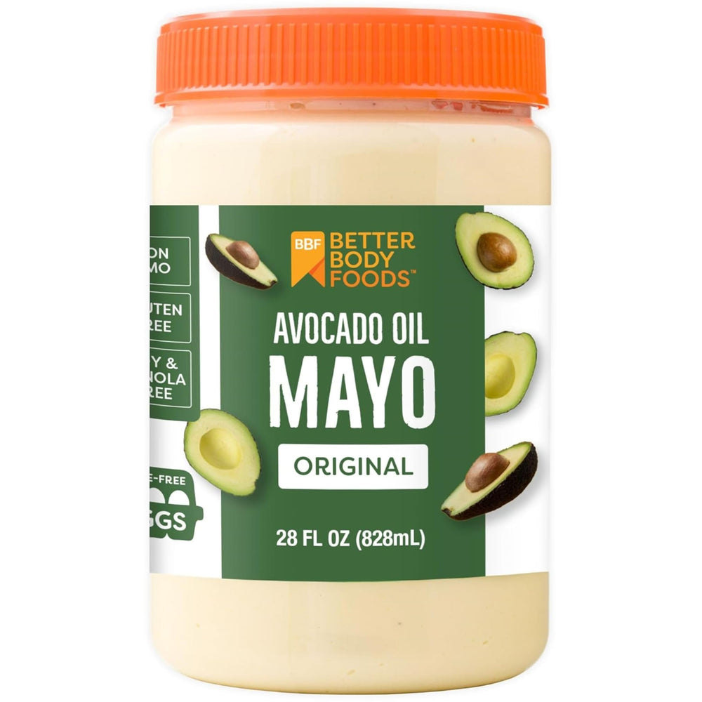 BetterBody Foods front jar view showing label and 28 oz size benefit