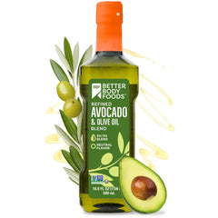 BetterBody Foods bottle front label showing product and neutral flavor benefit