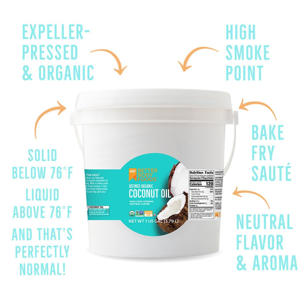 BetterBody Foods oil pouring into spoon illustrating neutral taste for cooking