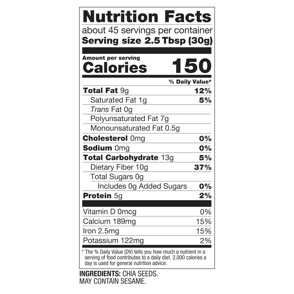BetterBody Foods chia mixed with water illustrating egg-replacement convenience