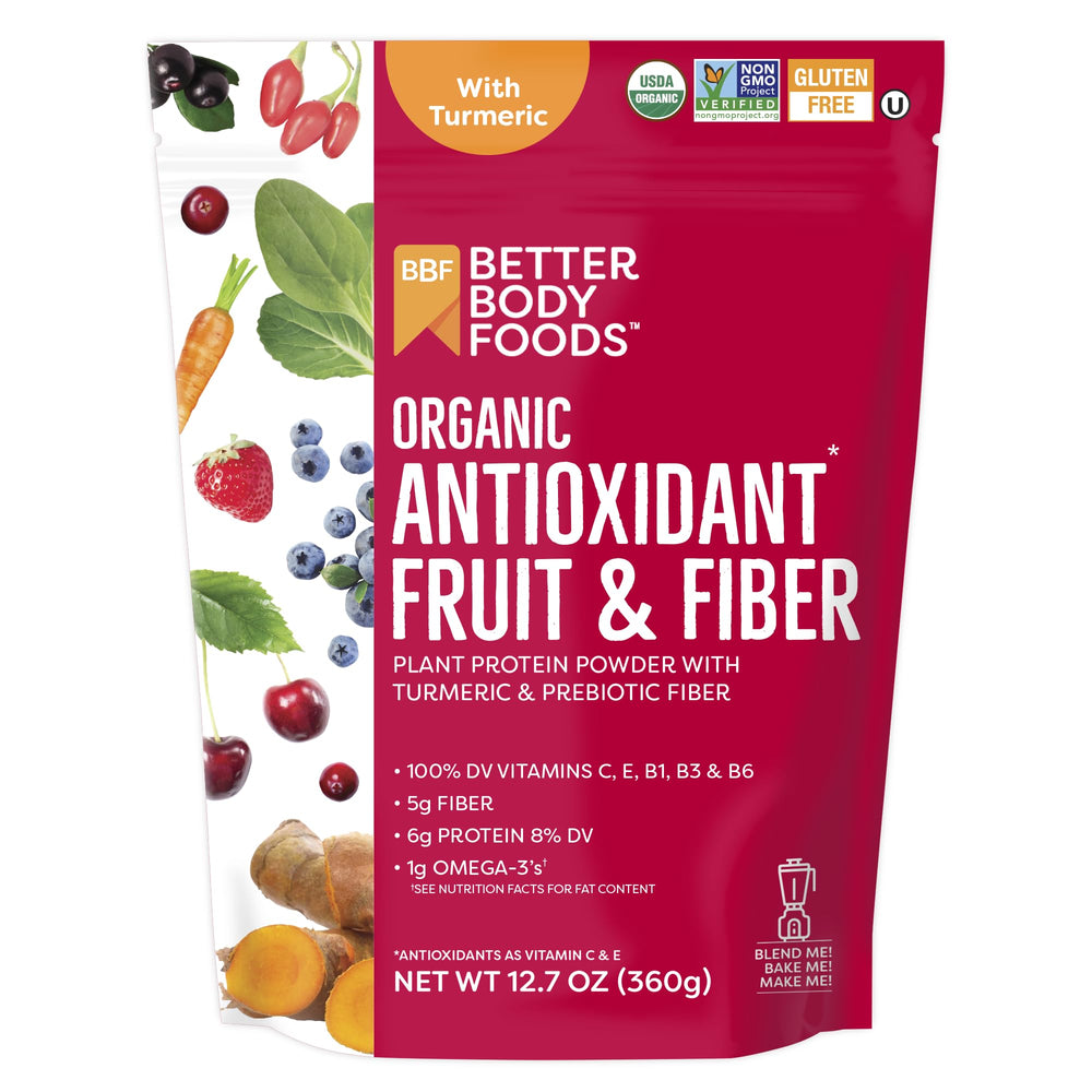 BetterBody Foods front label showing product name and organic seal for clear choice