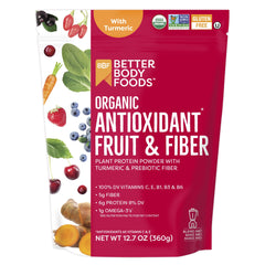 BetterBody Foods front label showing product name and organic seal for clear choice