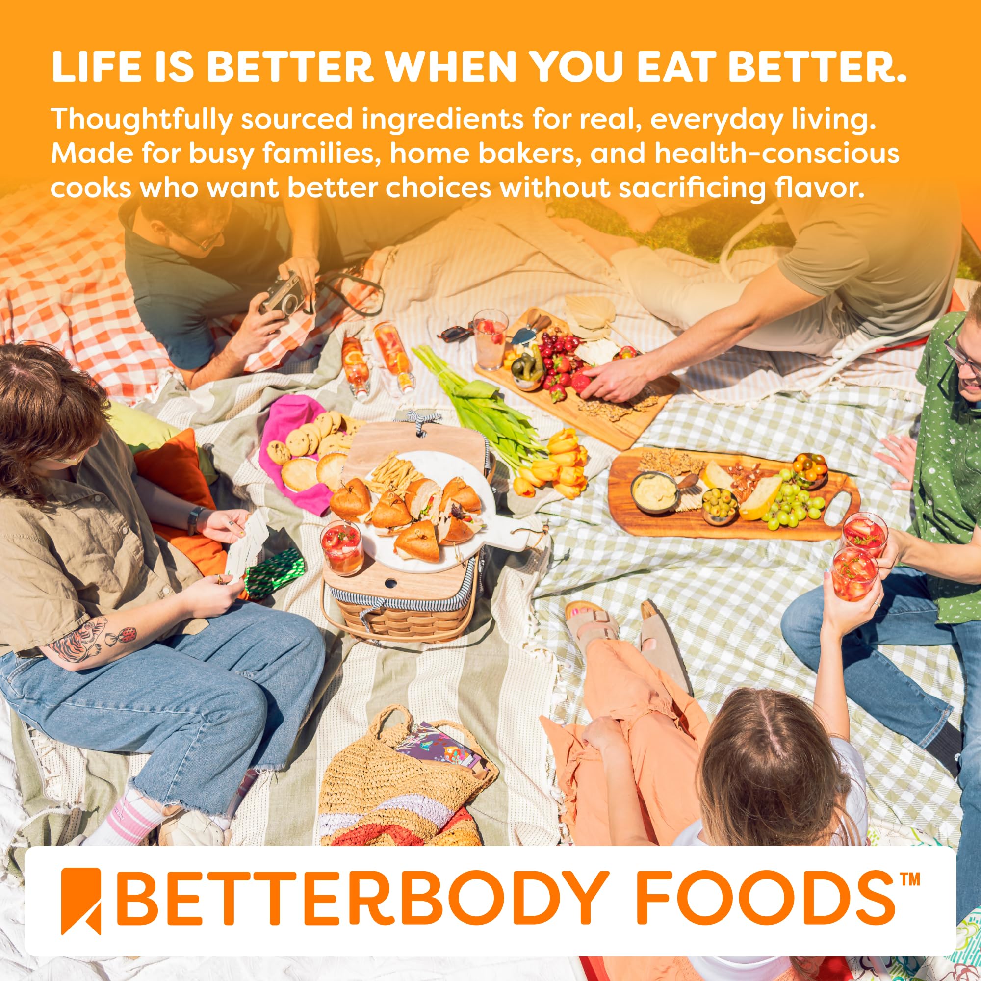 BetterBody Foods quinoa stored in pantry jar for freshness and longevity