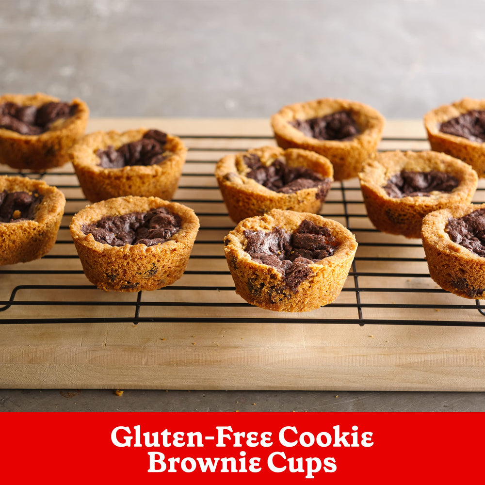 Mix box with measuring spoon and mixing bowl showing easy baking prep benefit