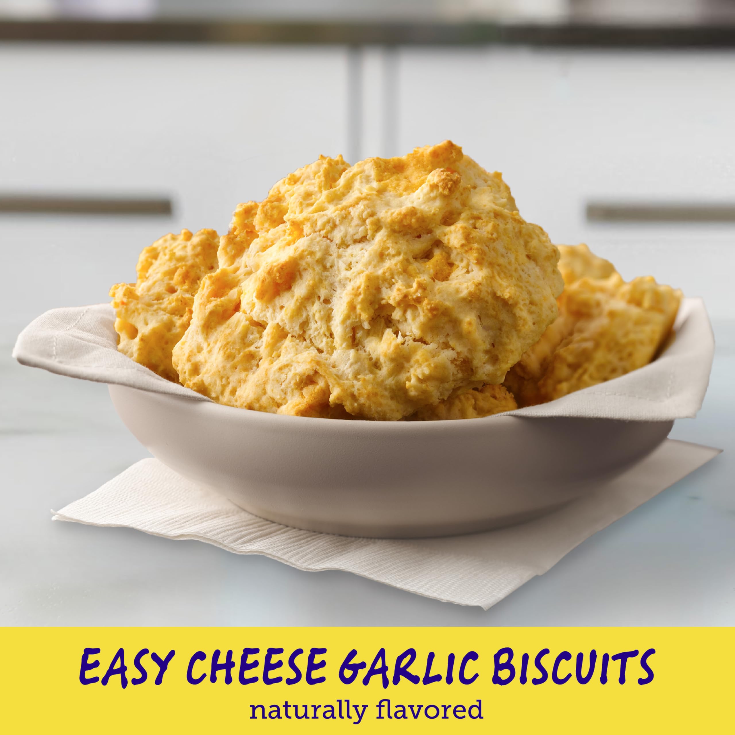 Betty Crocker close-up of biscuit crumb texture highlighting flaky interior
