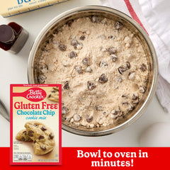Close-up of baked cookie texture with chocolate chips showing chewy, golden-brown benefit