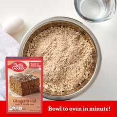 betty crocker baked gingerbread cookies on tray, warm and ready to serve