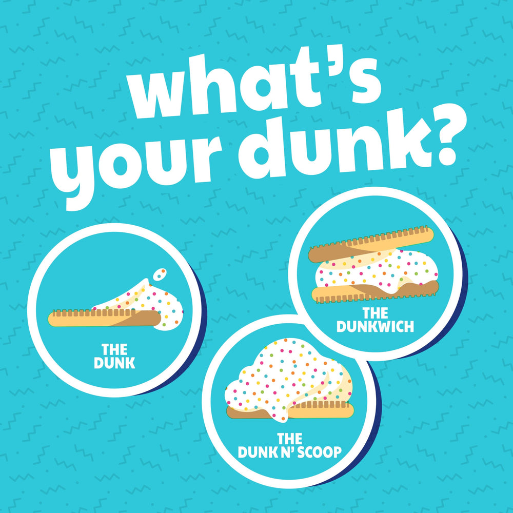 Betty Crocker Dunkaroos tray inside a lunchbox showing portable convenience