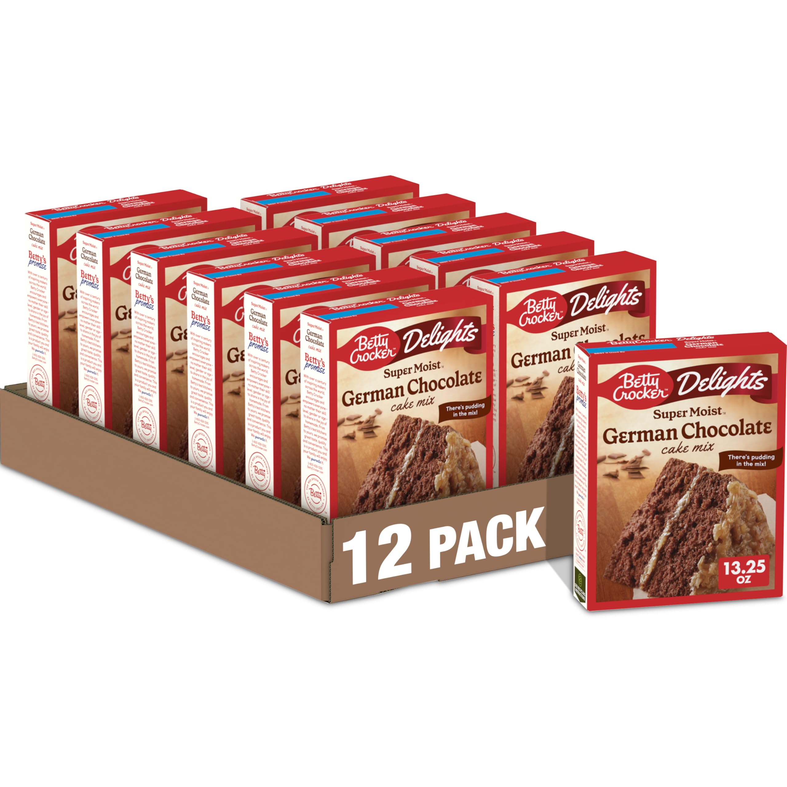 Betty Crocker front package display showing product and serving idea