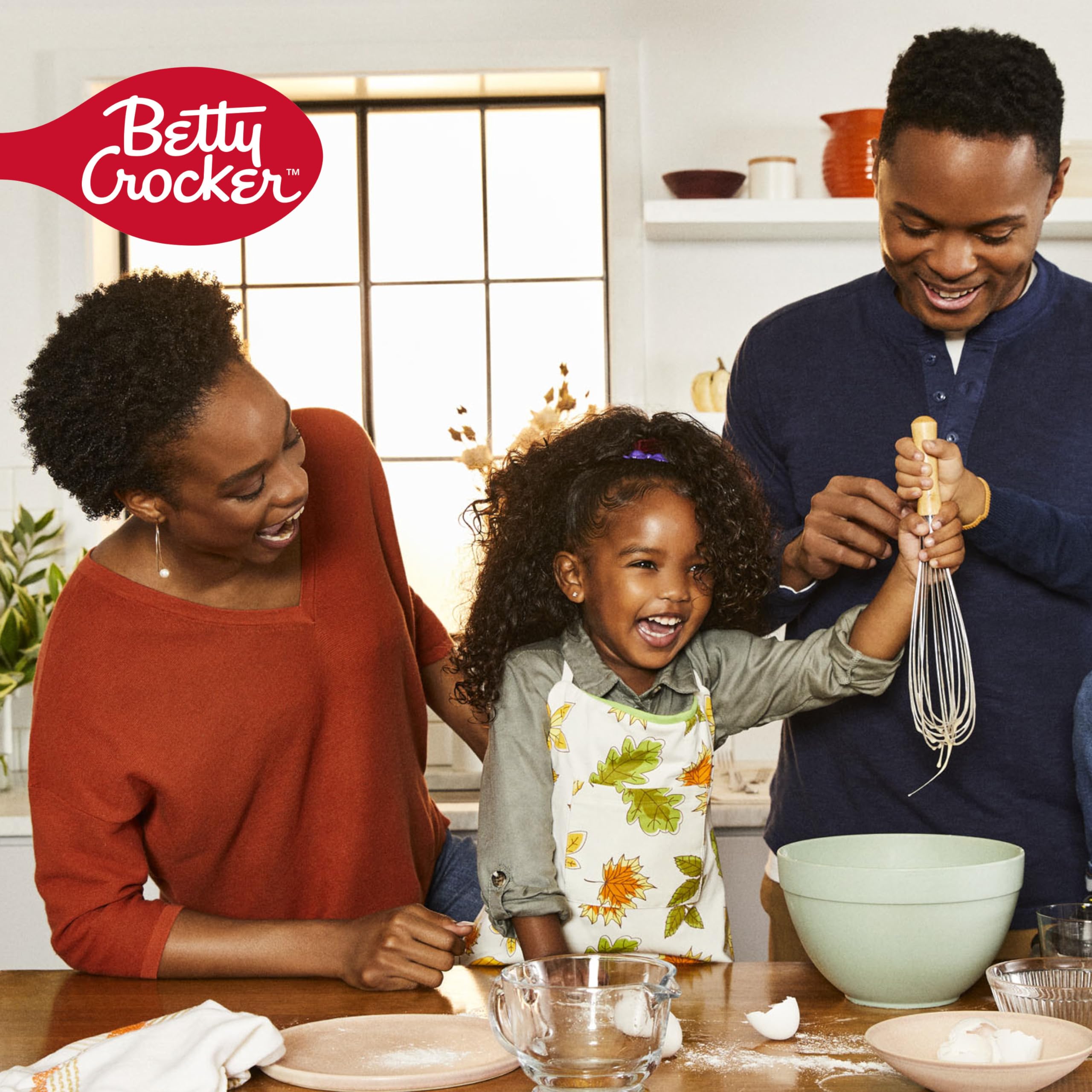Betty Crocker cake on kitchen table showing family-friendly dessert serving