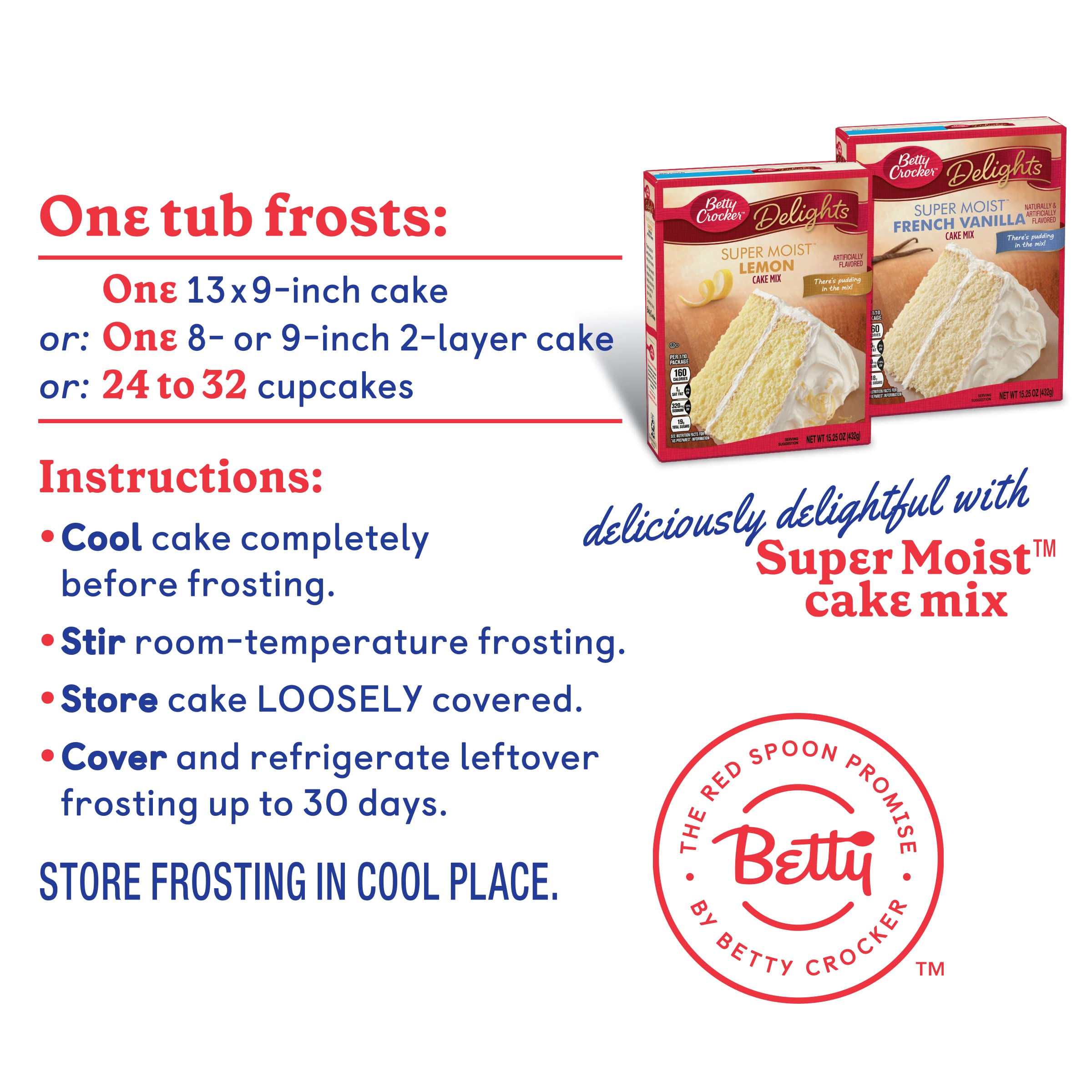 Betty Crocker eight-pack display offering pantry-ready supply advantage