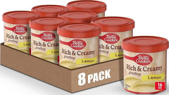 Betty Crocker front packaging showing lemon frosting convenience and flavor