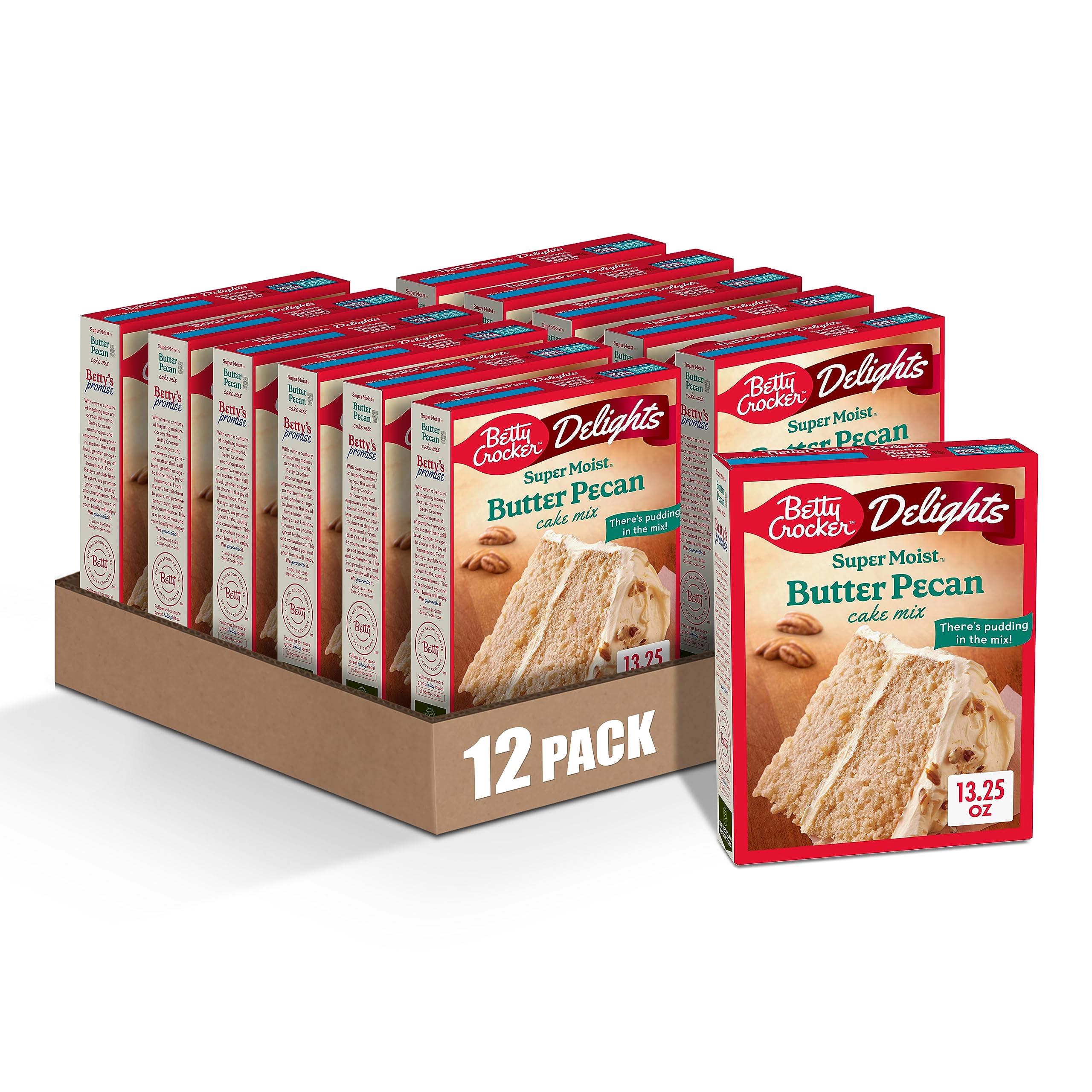 Betty Crocker front packaging showing product and flavor benefit