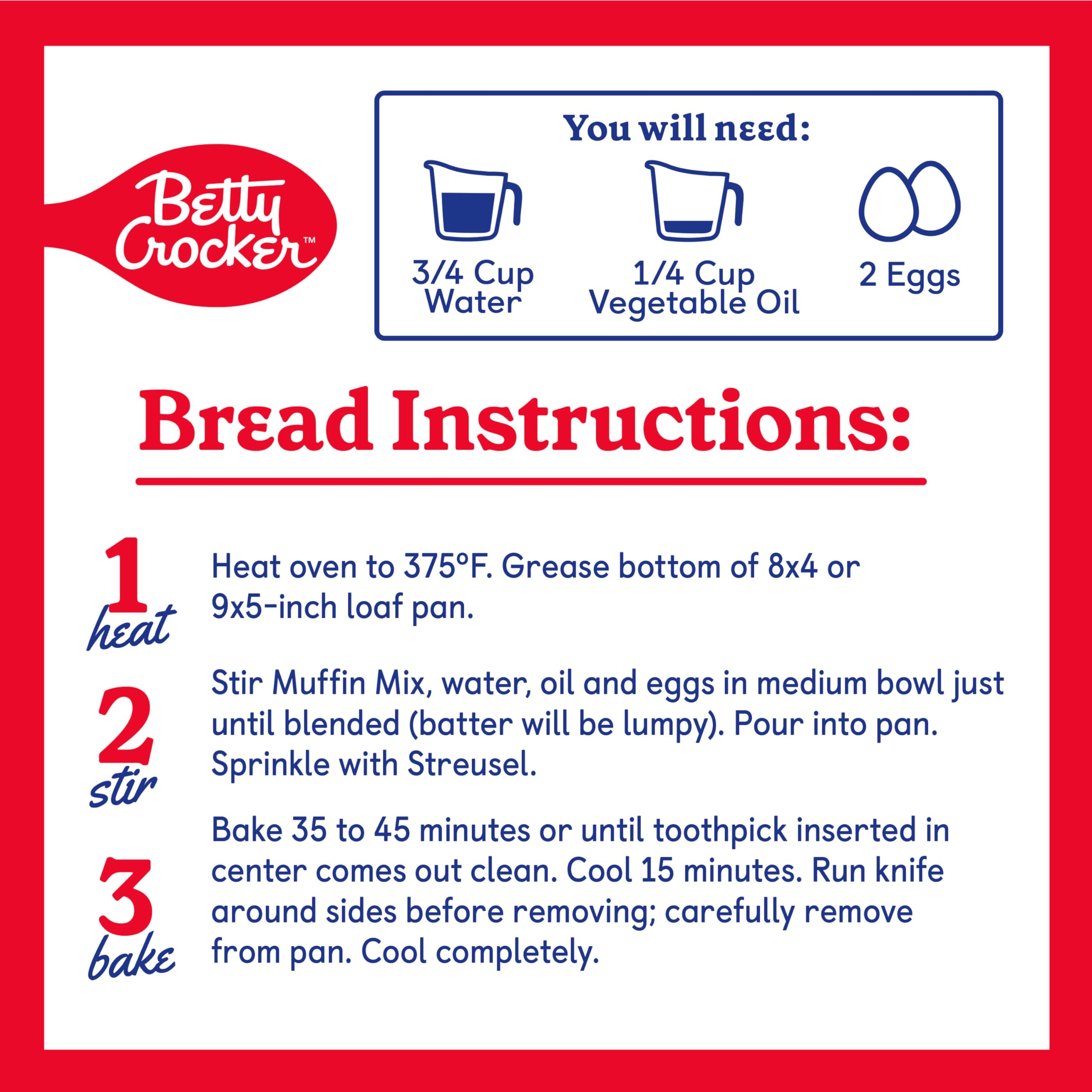 Betty Crocker plated lemon poppy muffins with golden tops, ready-to-serve appeal