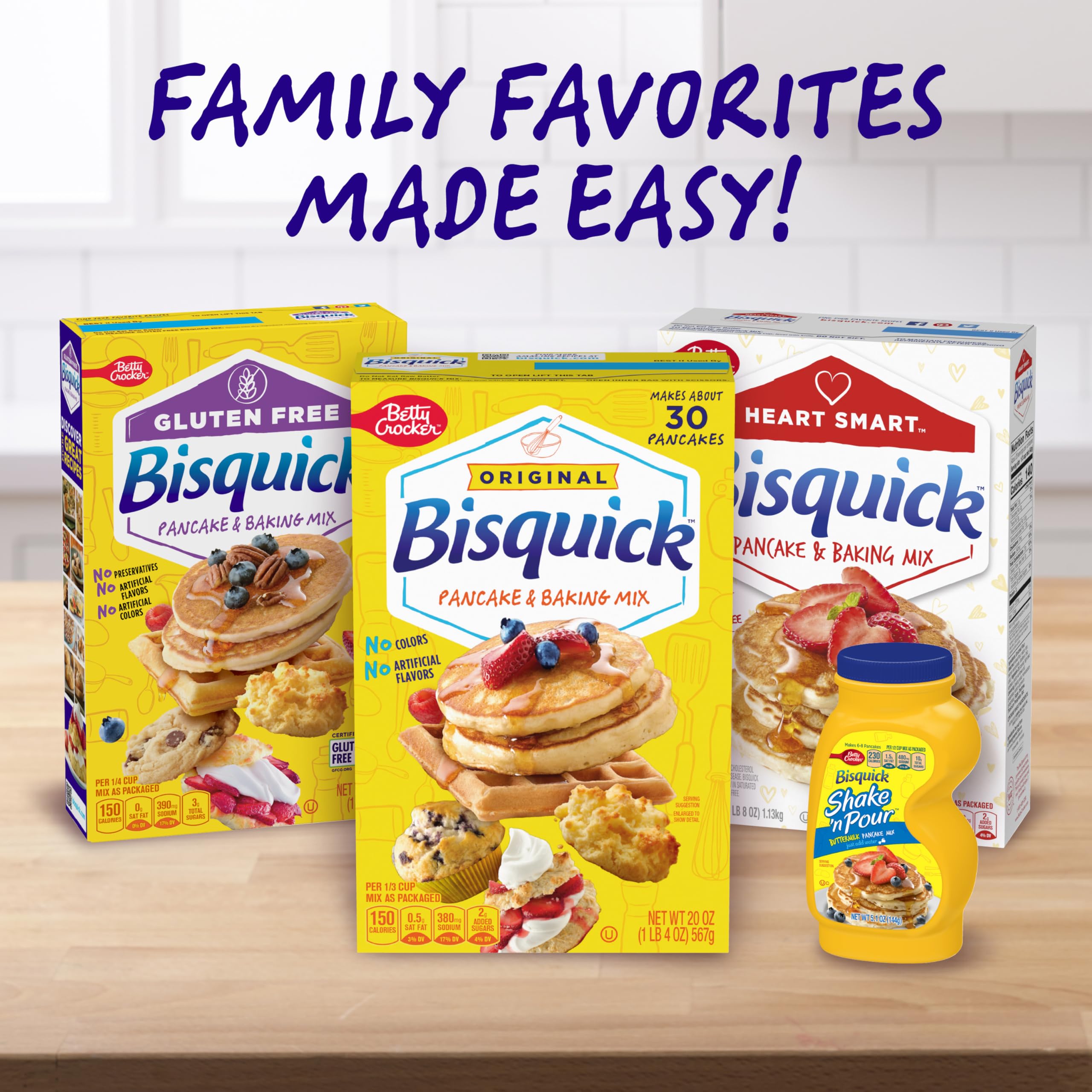 Betty Crocker biscuit next to measuring cup showing portion size and simplicity